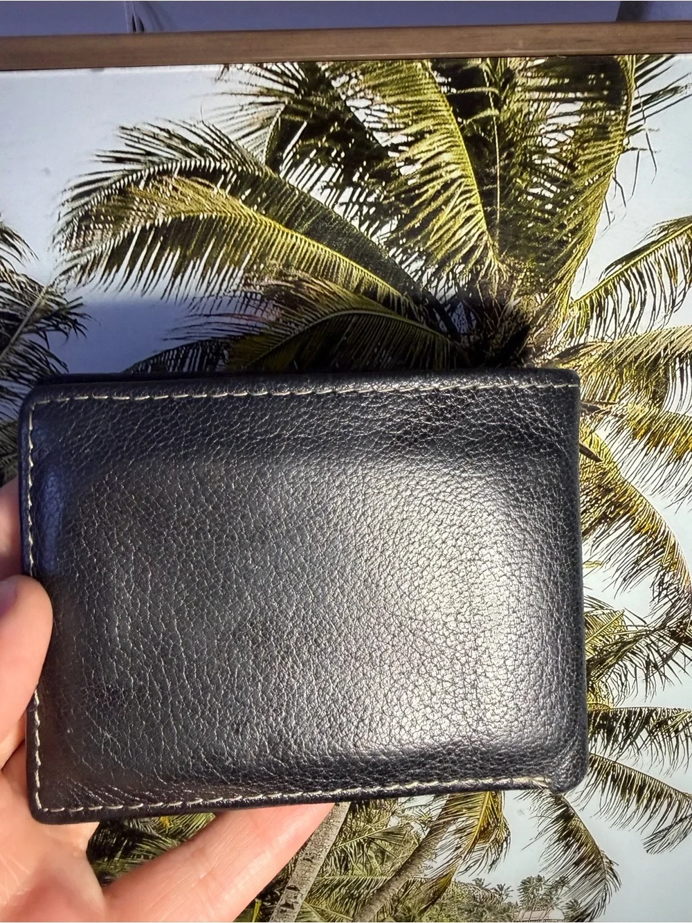 Timberland Black Leather Men's Bifold Wallet